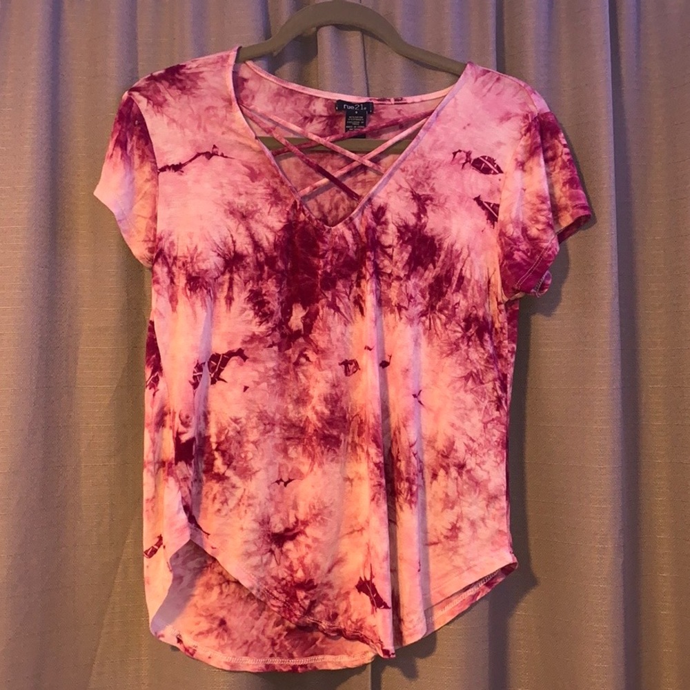 Rue21 pink shirt.